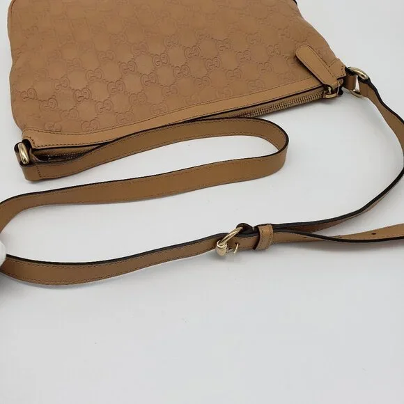 Authentic Gucci Guccissima Horsebit Leather Shoulder Bag 323-022026 - Picture 7 of 16